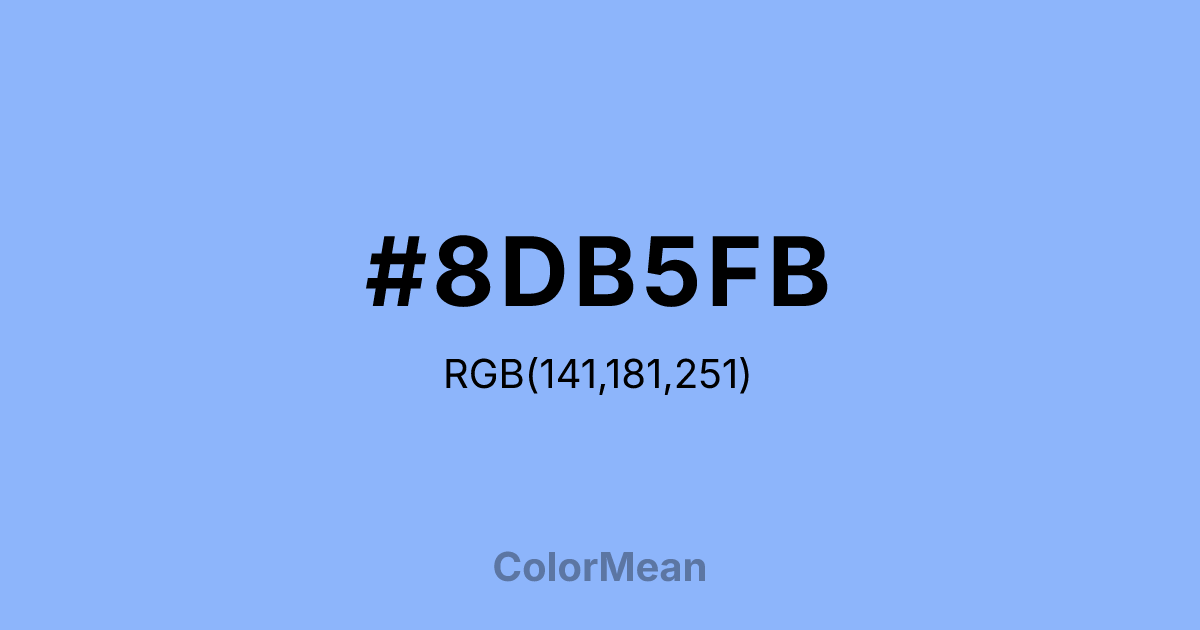 #8DB5FB color swatch