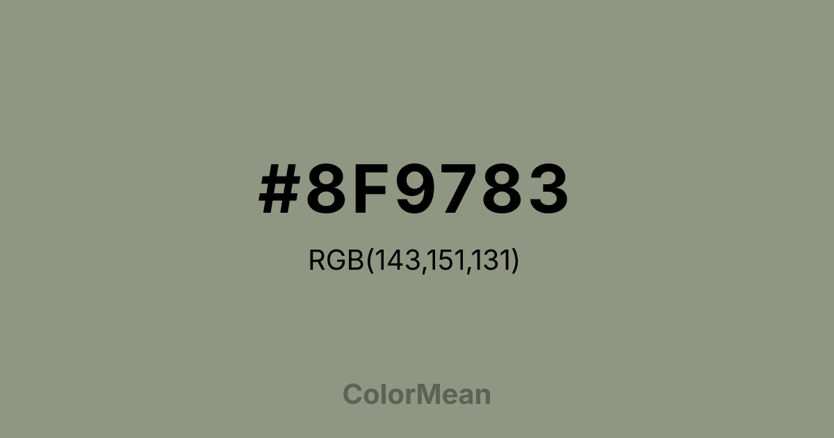 #8F9783 color swatch