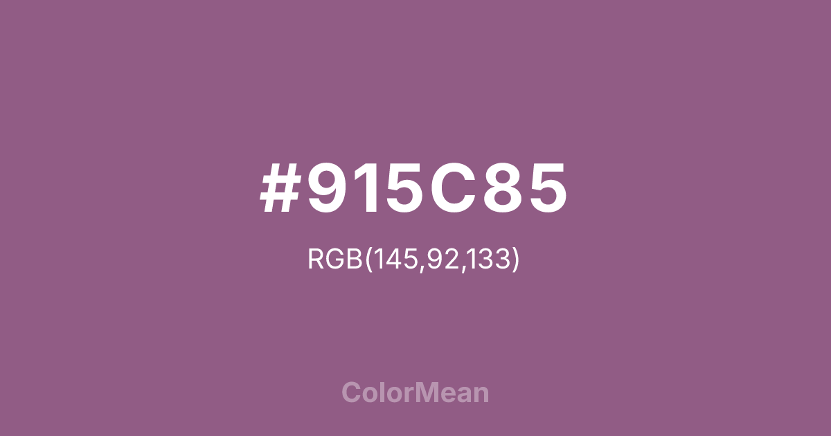 #915C85 color swatch