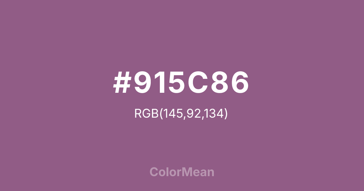 #915C86 color swatch