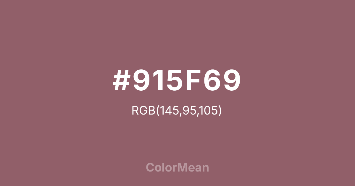 #915F69 color swatch