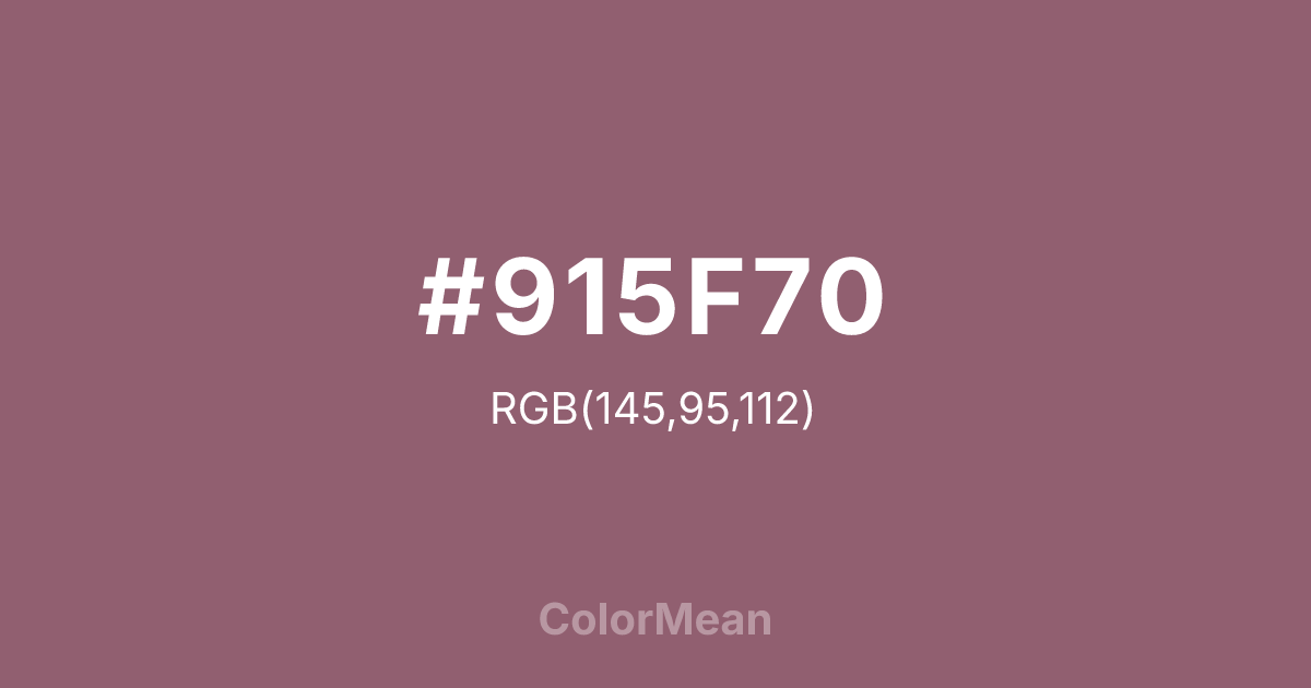#915F70 color swatch