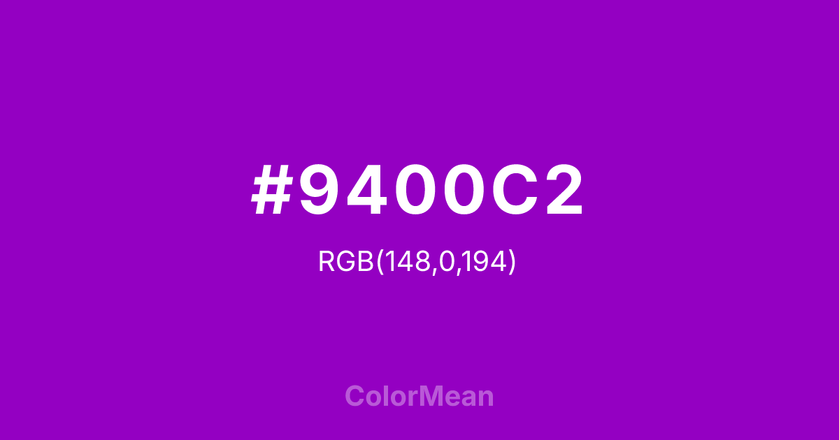 #9400C2 color swatch