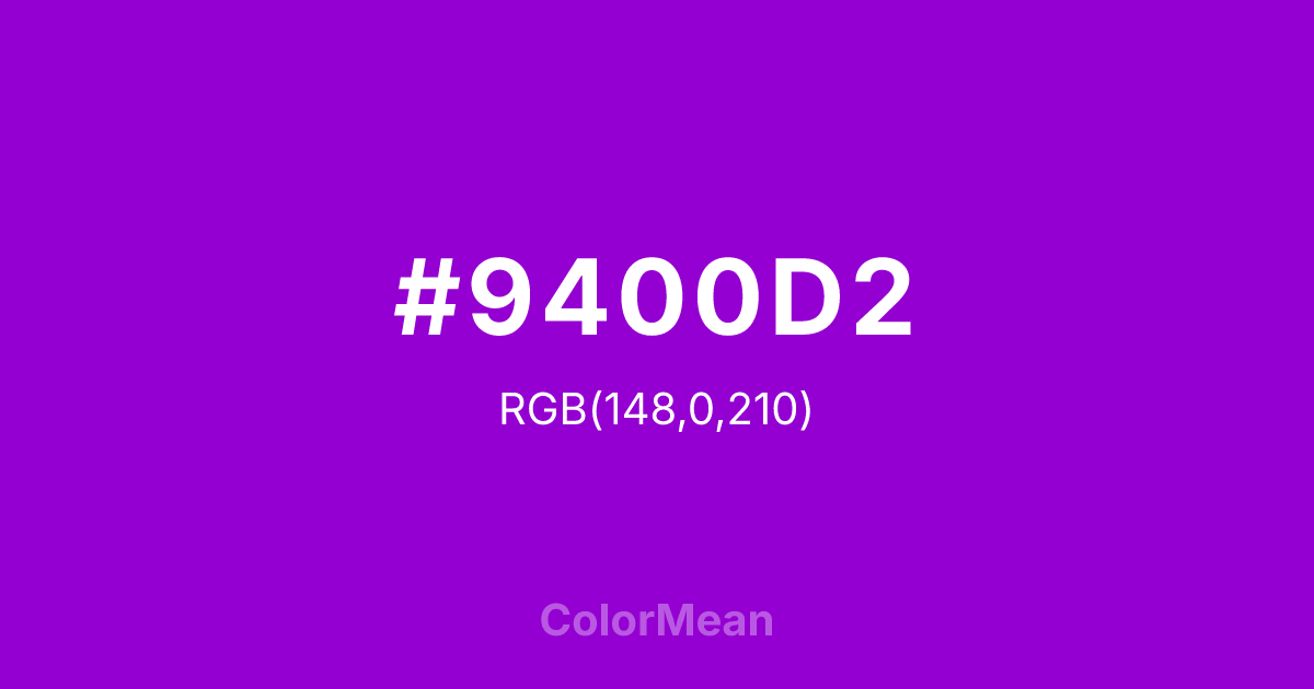 #9400D2 color swatch