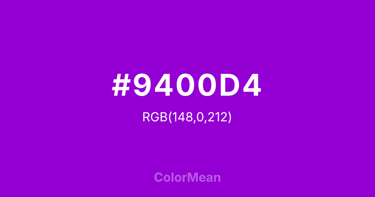 #9400D4 color swatch