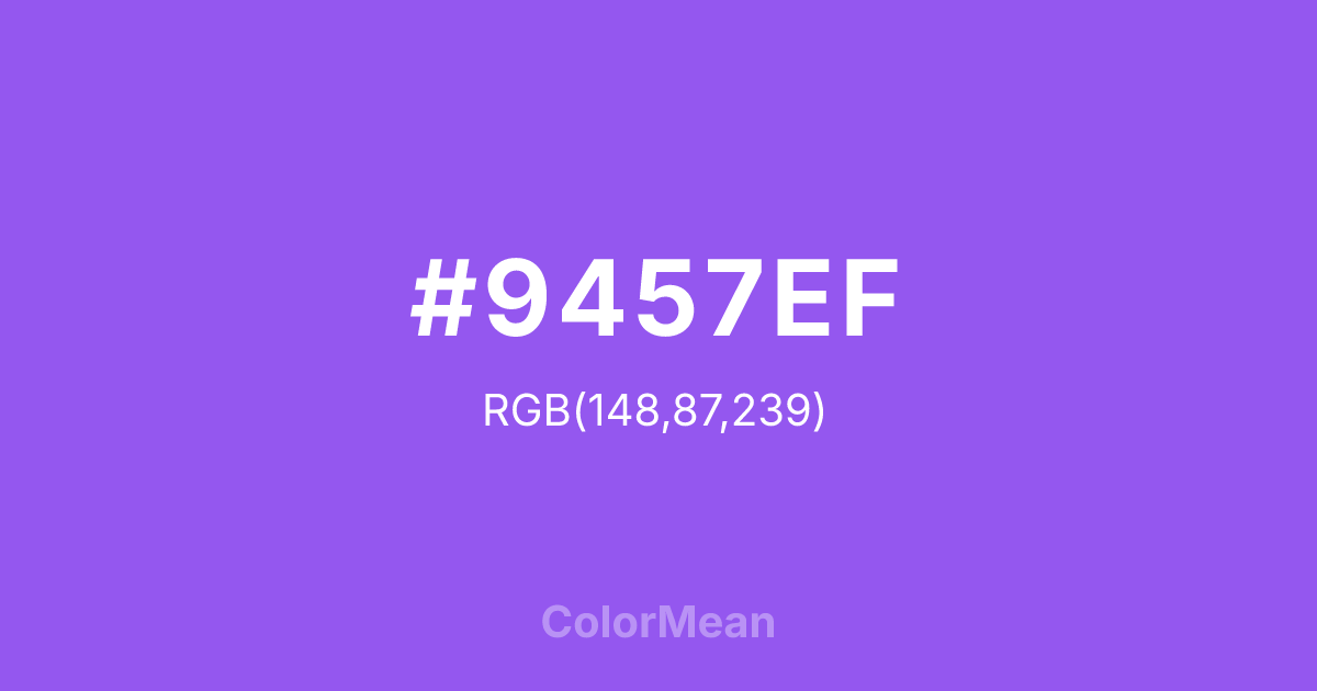 #9457EF color swatch