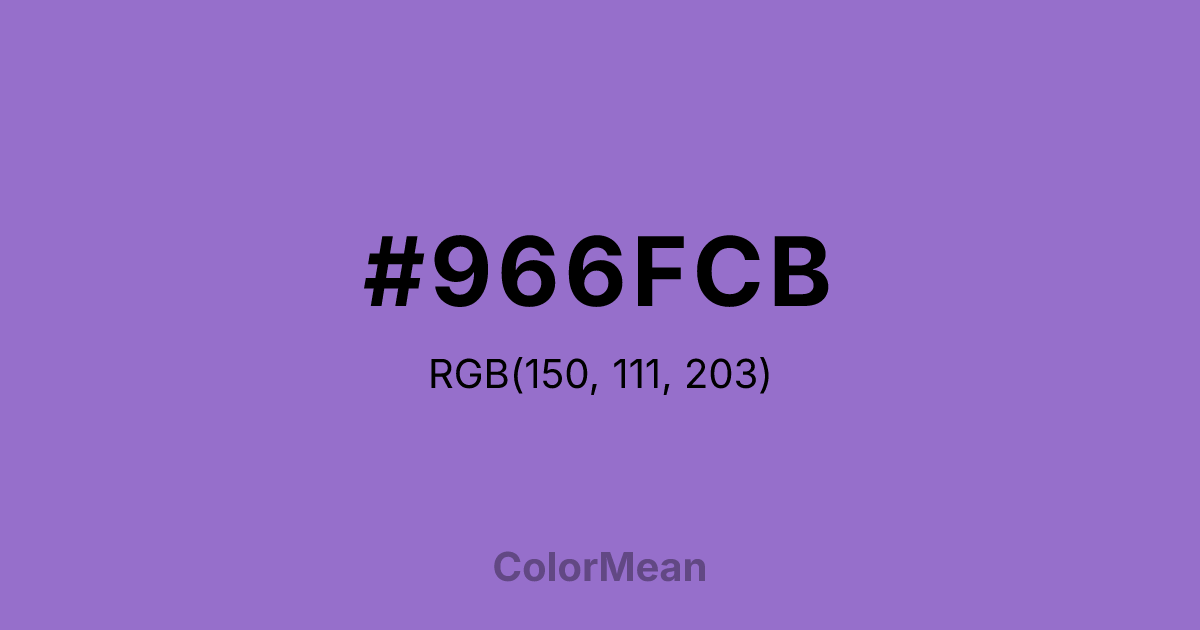 #966FCB color swatch