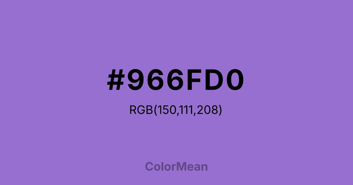 #966FD0 color swatch