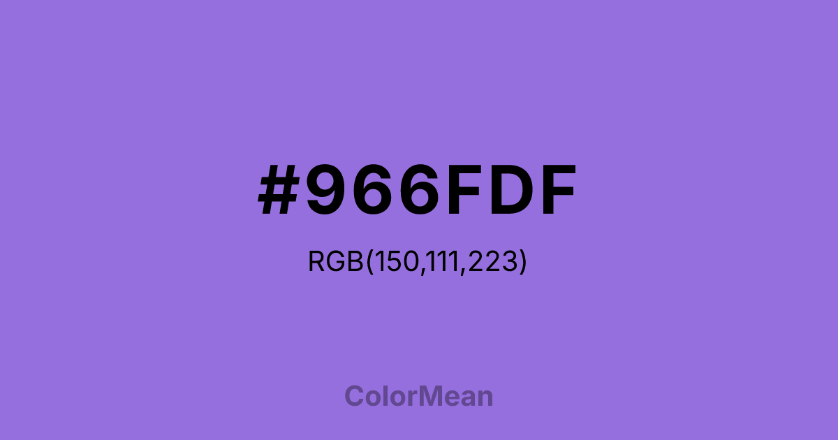#966FDF color swatch