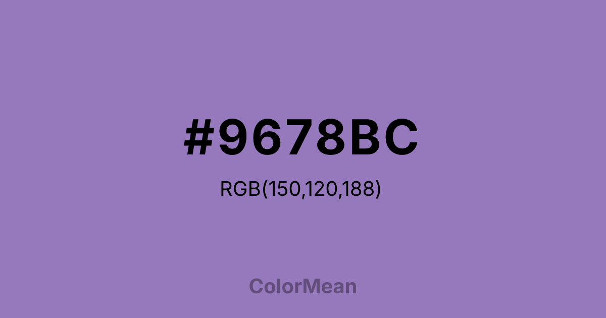 #9678BC color swatch
