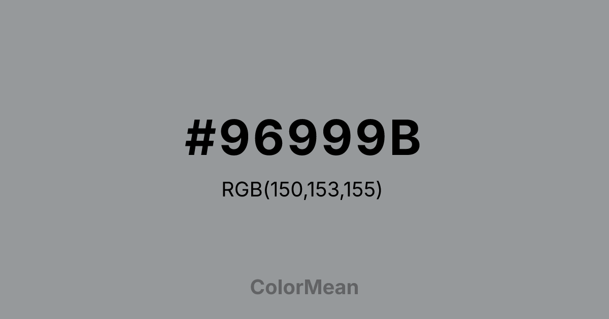 #96999B color swatch