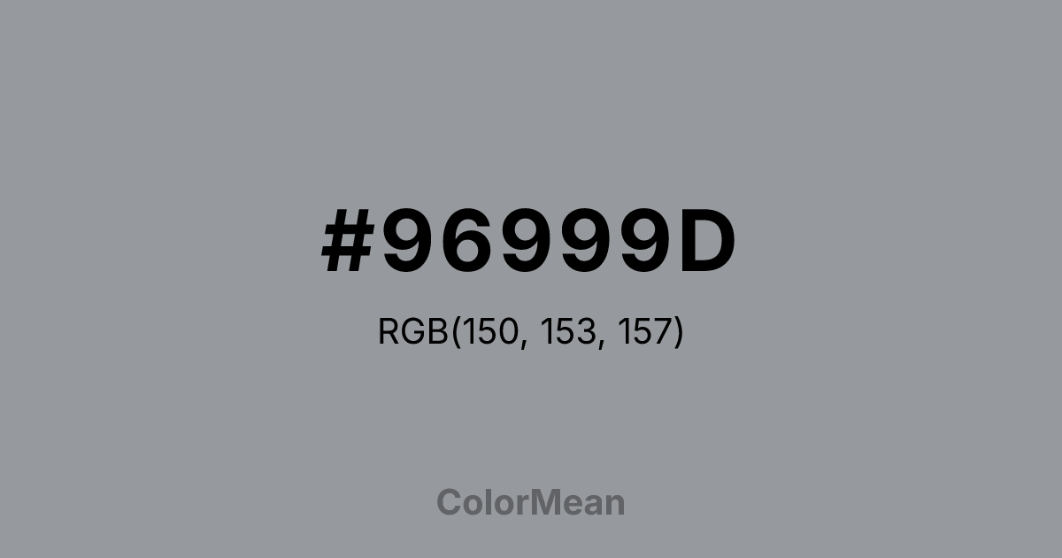 #96999D color swatch
