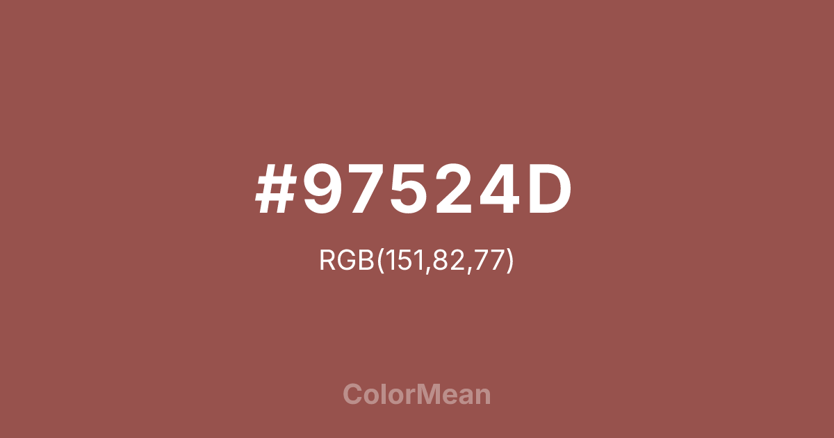 #97524D color swatch