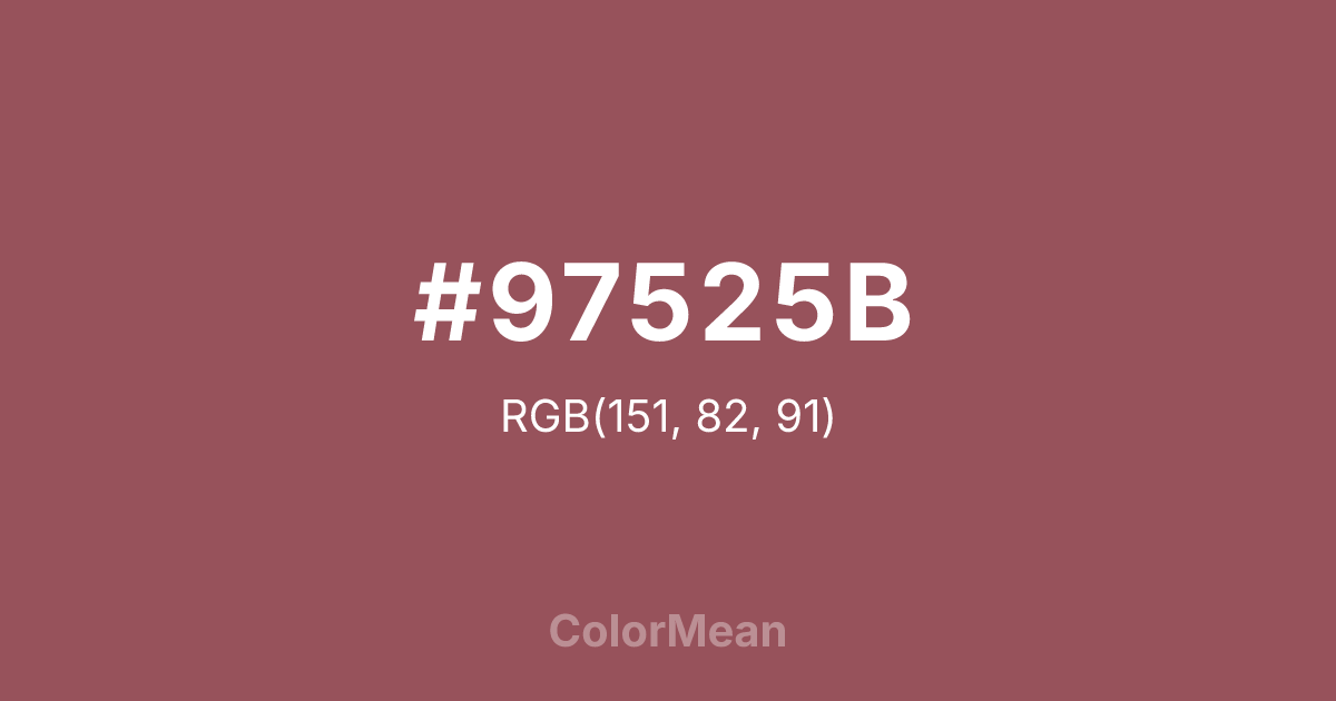 #97525B color swatch