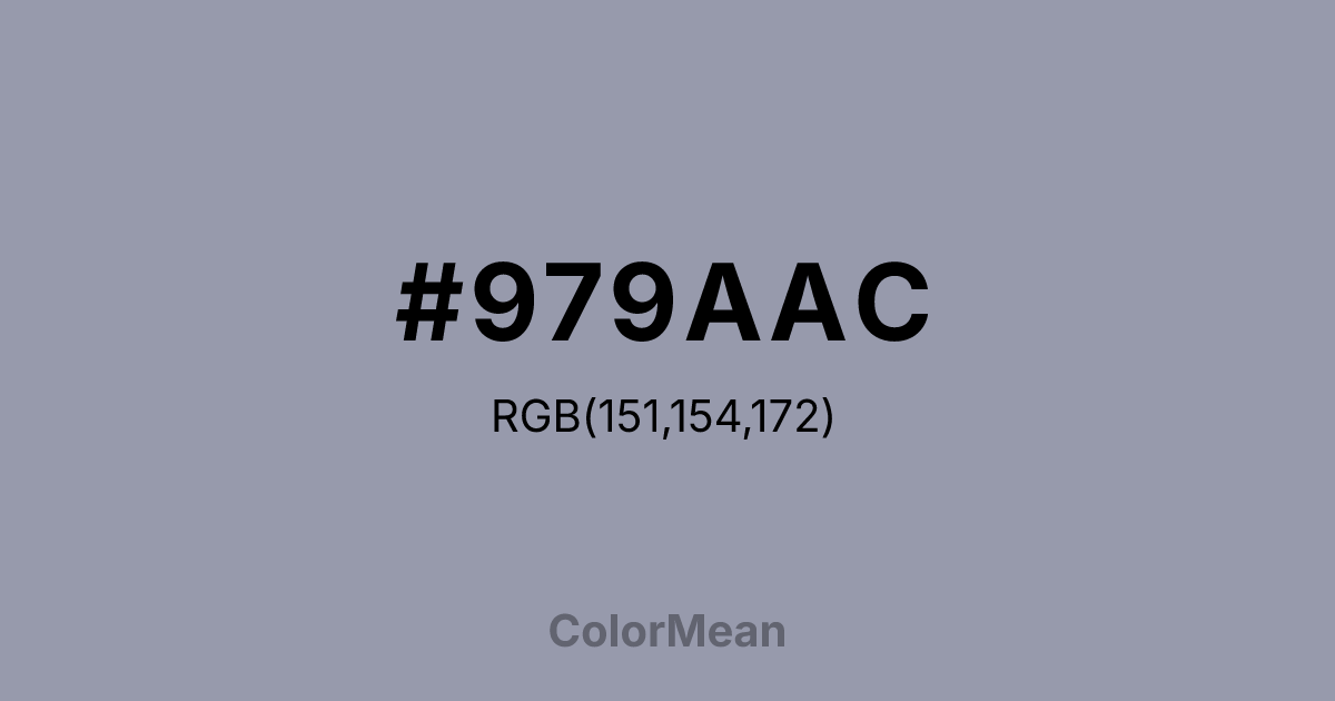 #979AAC color swatch