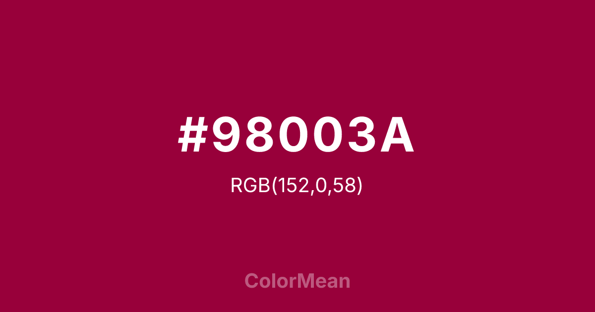 #98003A color swatch