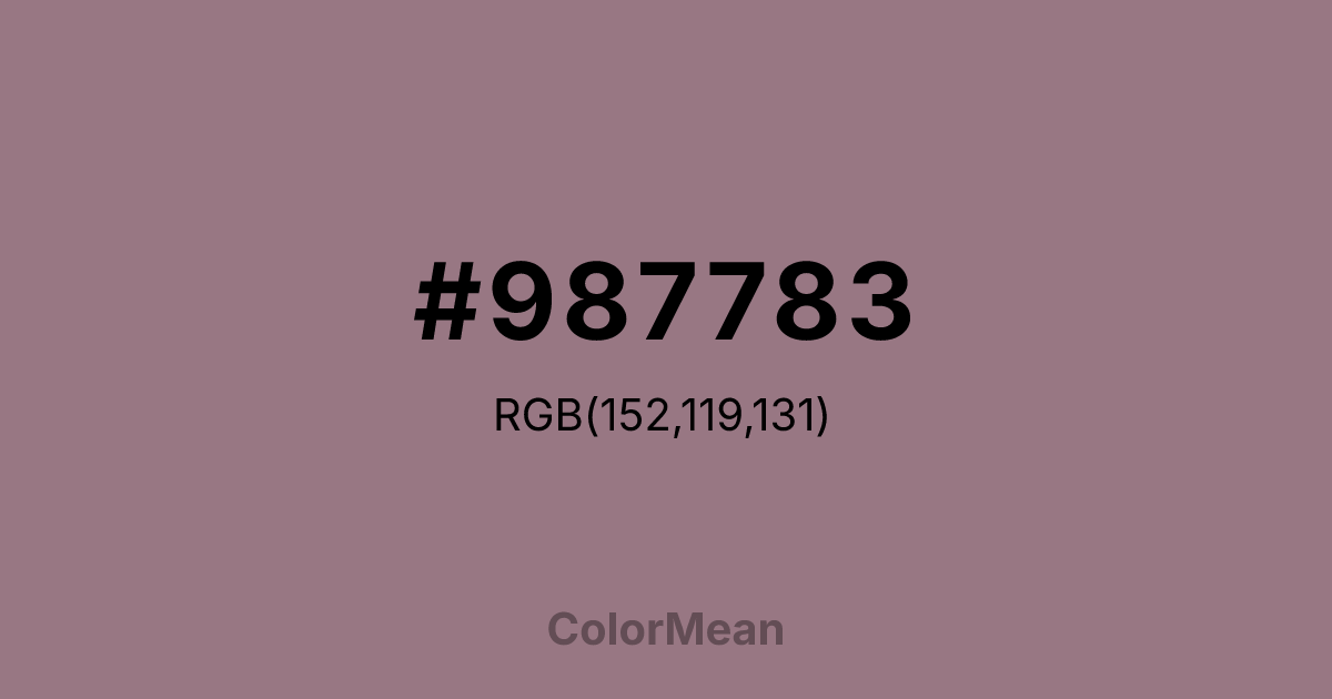 #987783 color swatch