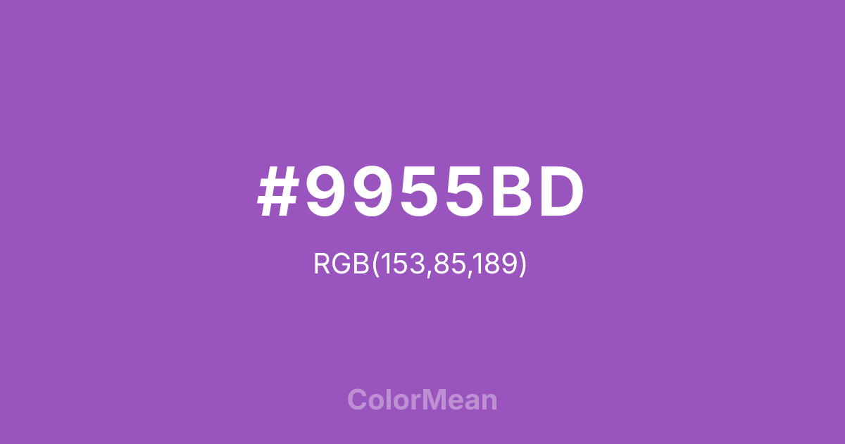 #9955BD color swatch