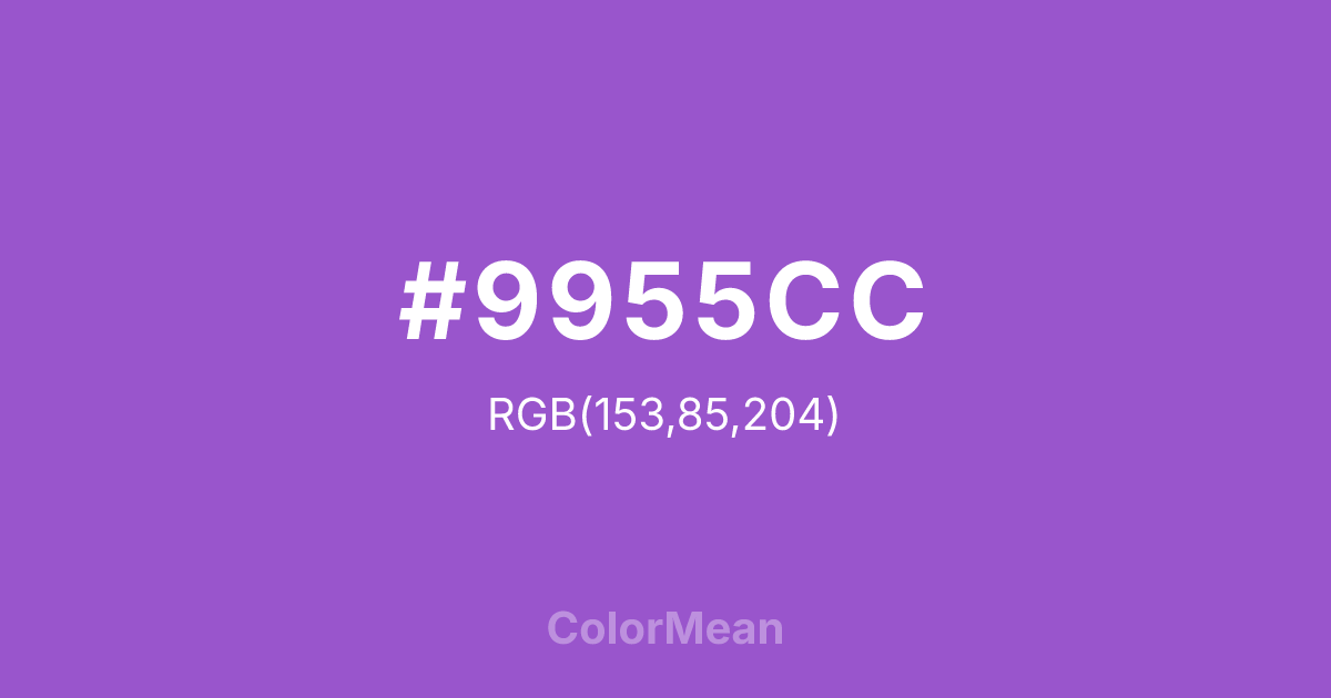#9955CC color swatch
