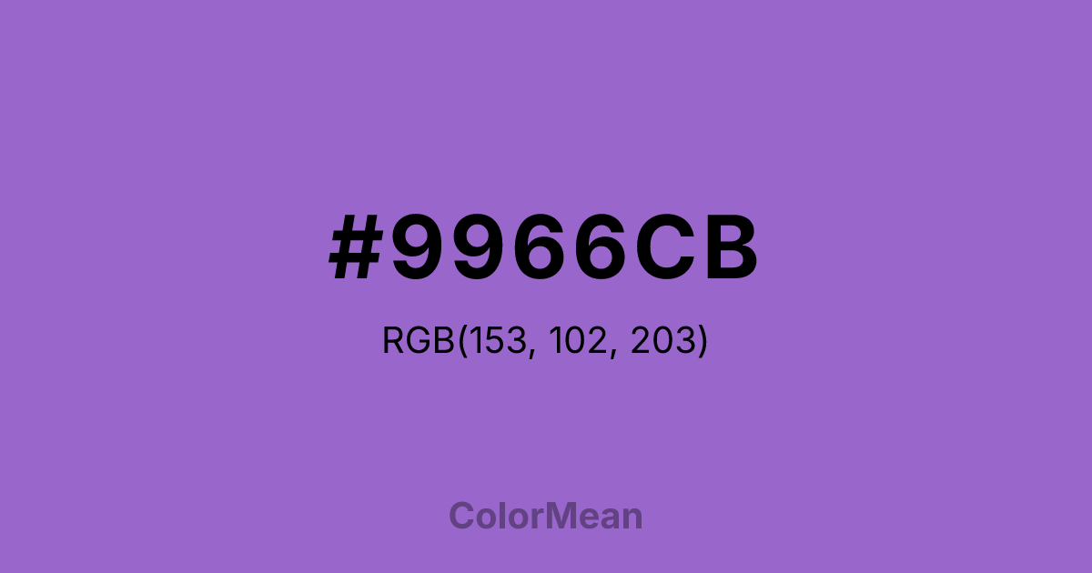 #9966CB color swatch