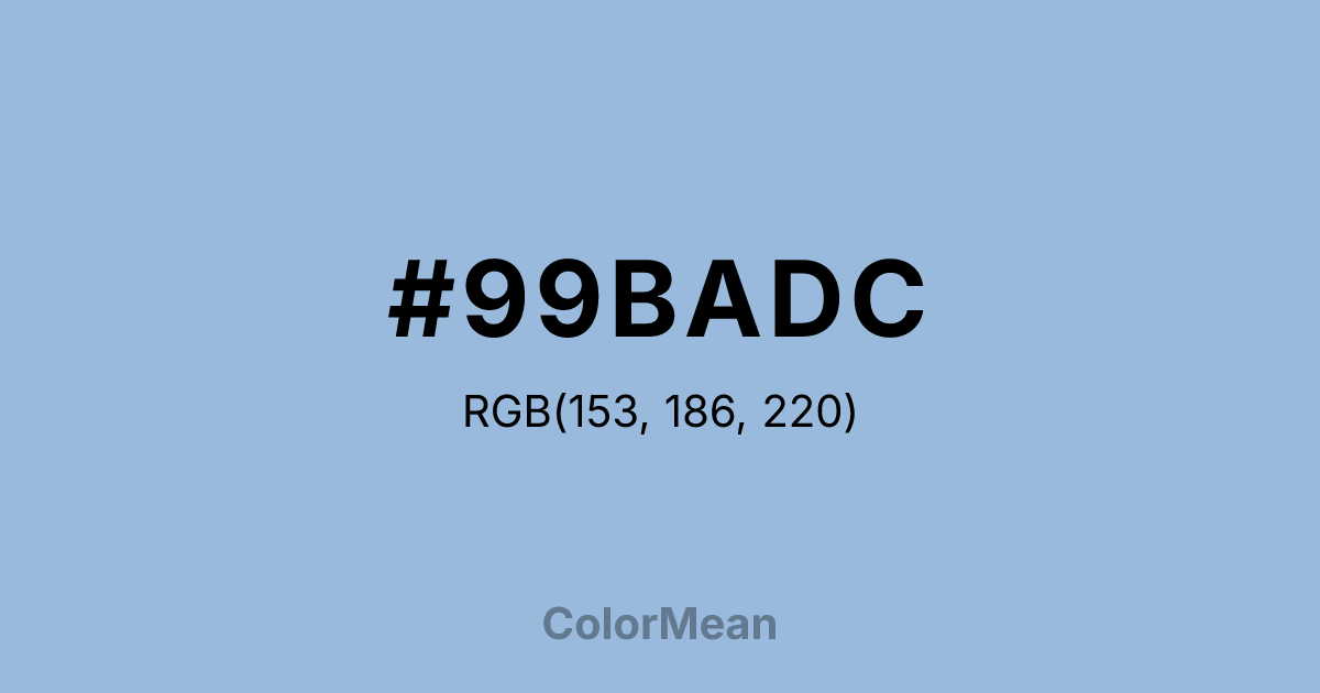 #99BADC color swatch