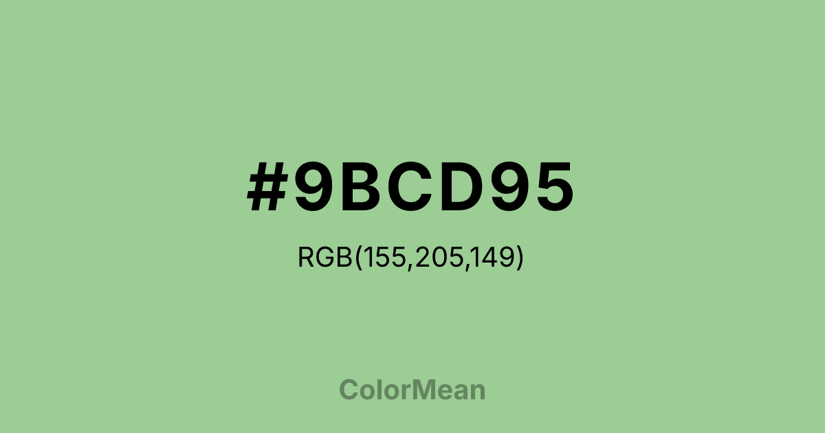 #9BCD95 color swatch