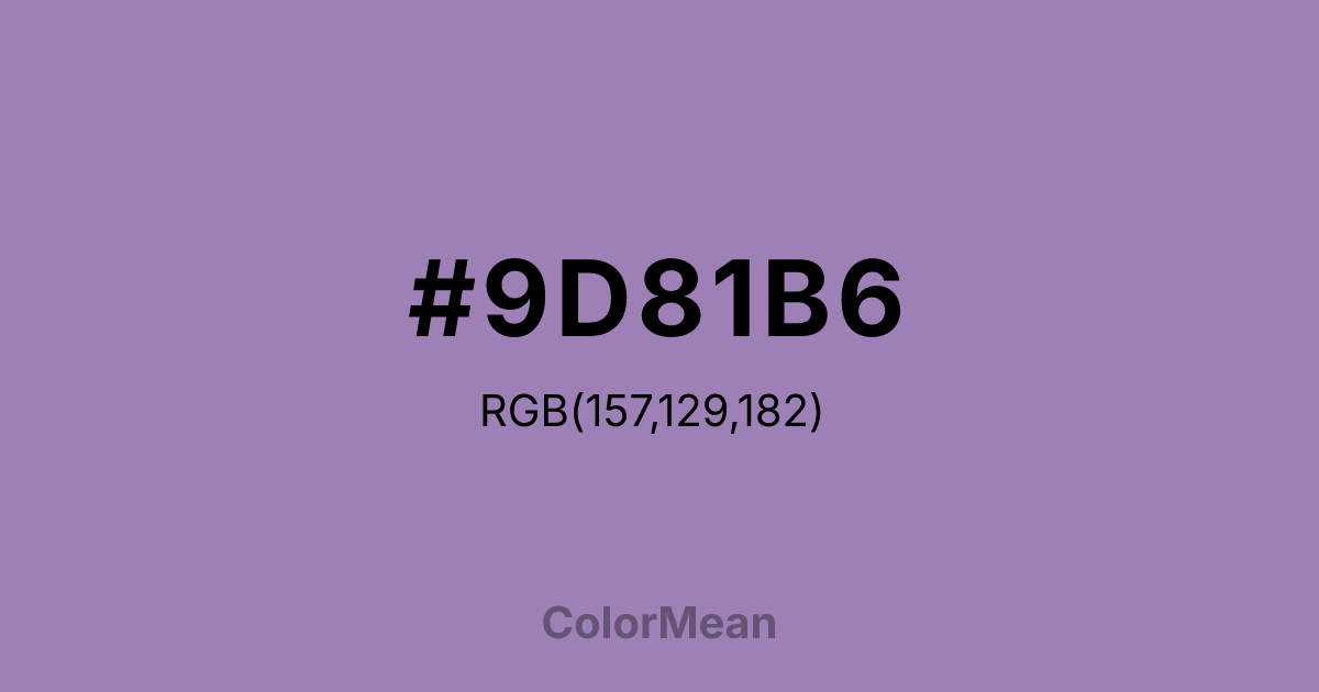 #9D81B6 color swatch