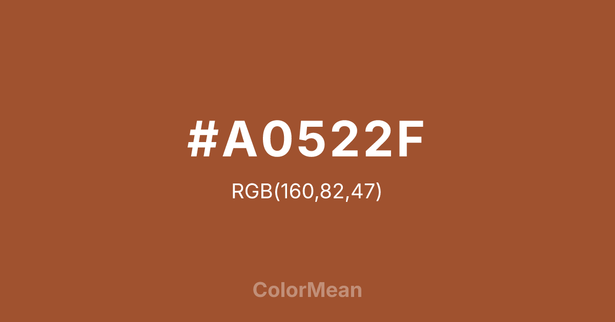 #A0522F color swatch