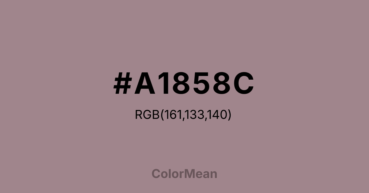 #A1858C color swatch