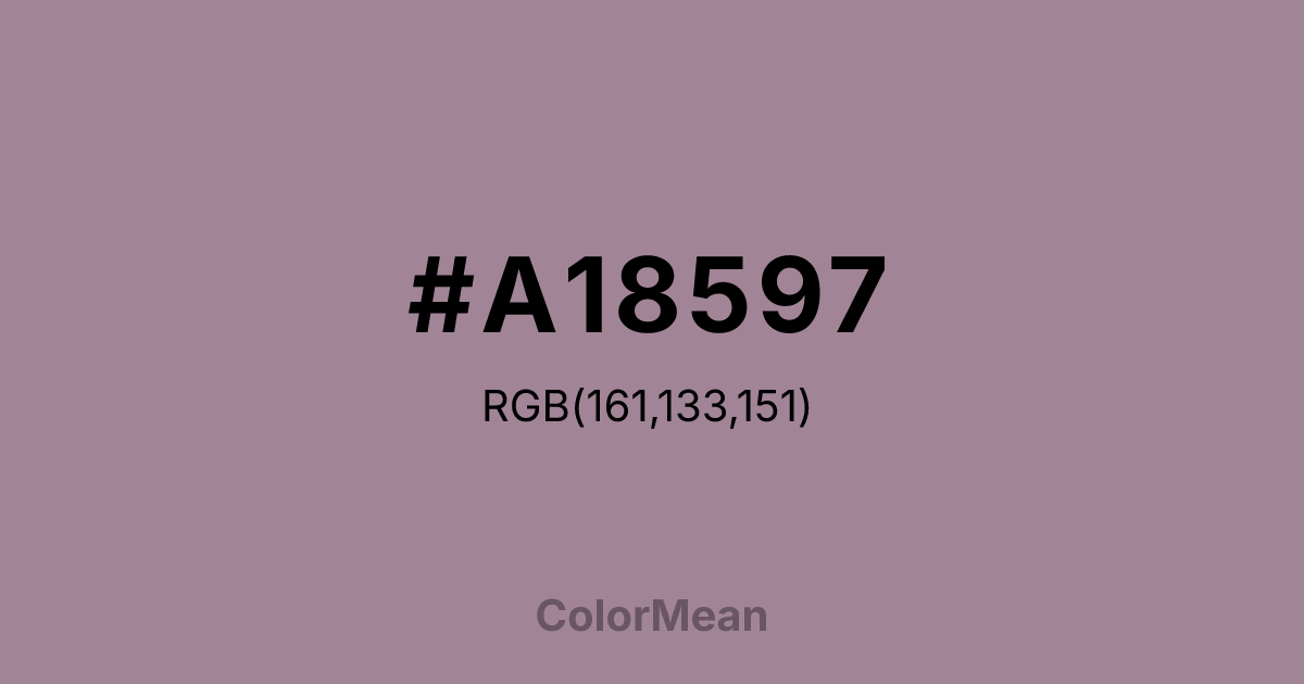 #A18597 color swatch
