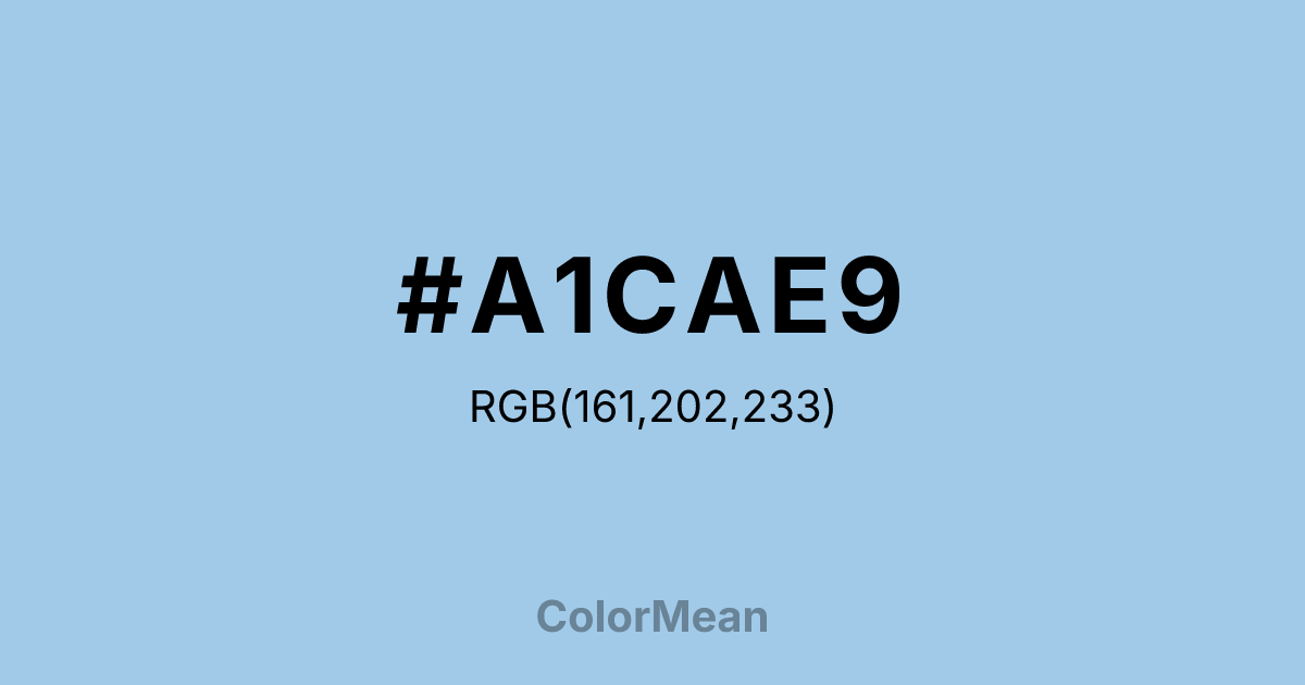 #A1CAE9 color swatch