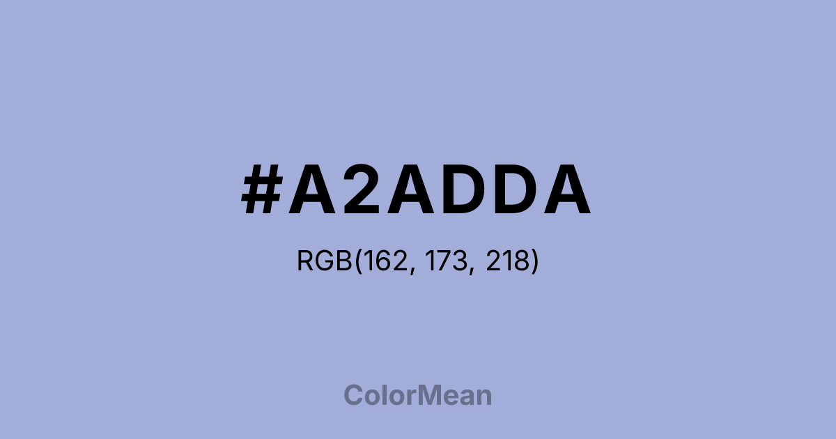 #A2ADDA color swatch