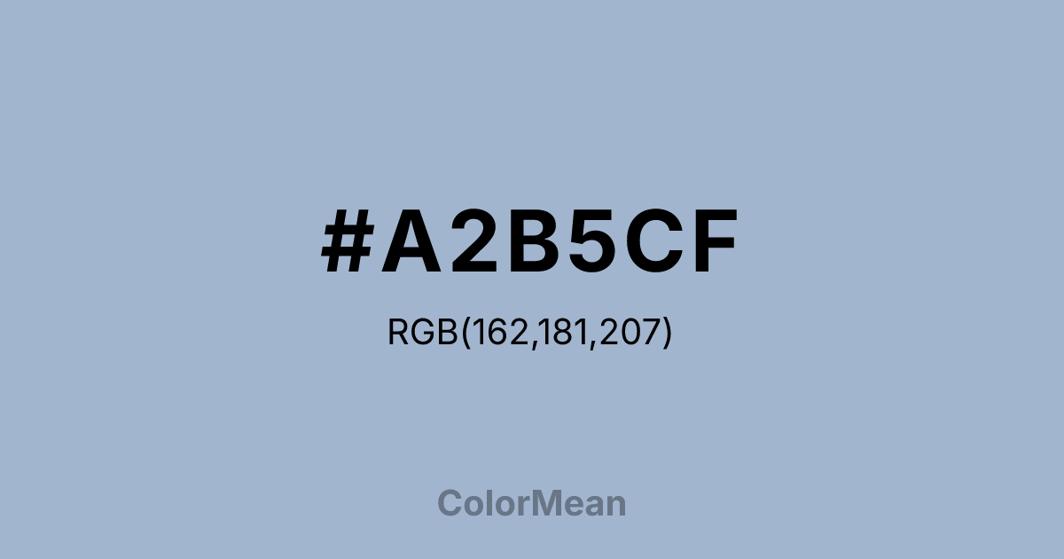 #A2B5CF color swatch