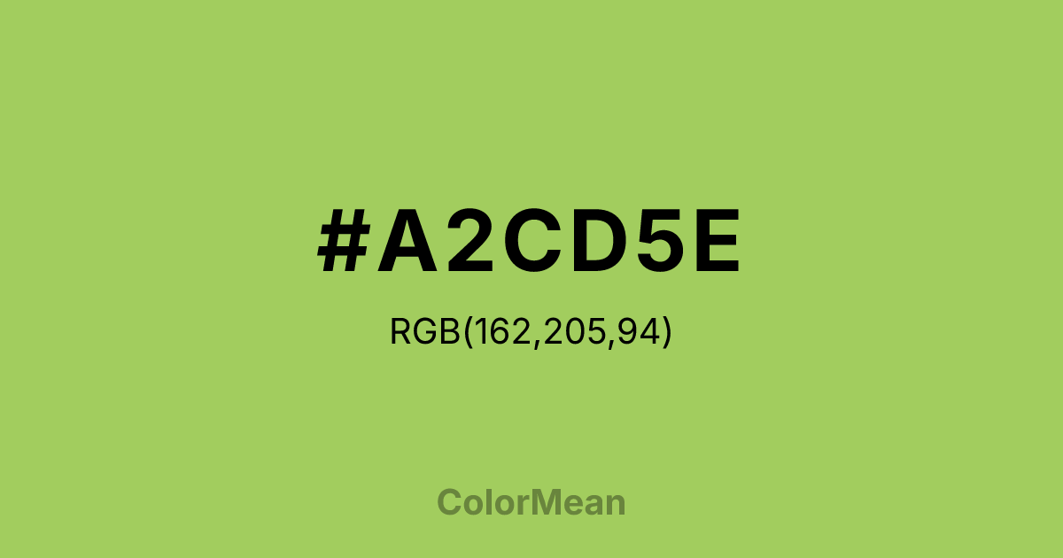 #A2CD5E color swatch