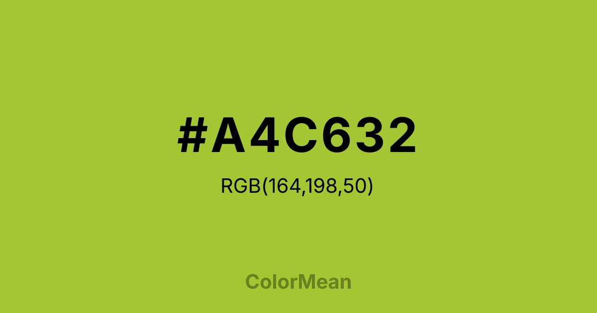 #A4C632 color swatch