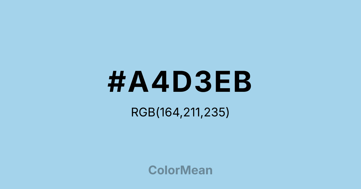 #A4D3EB color swatch