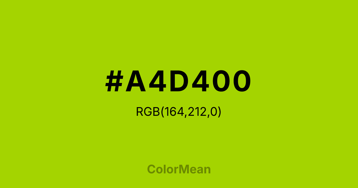 #A4D400 color swatch