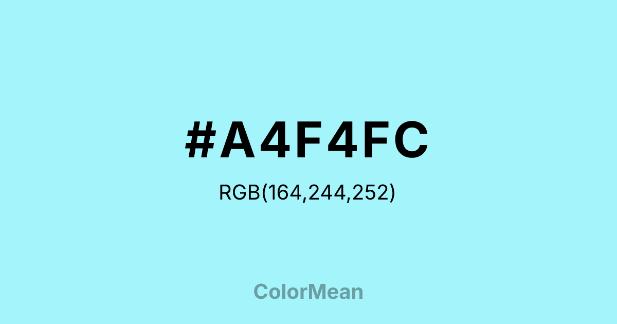 #A4F4FC color swatch