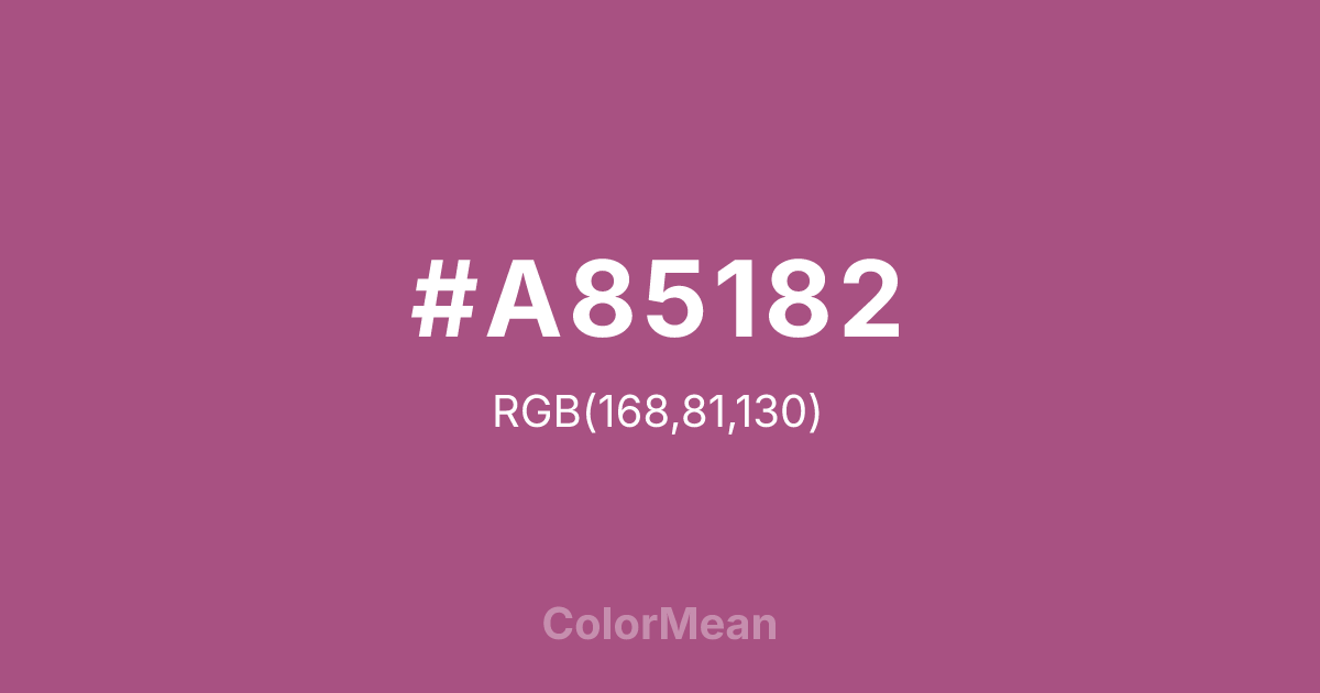 #A85182 color swatch