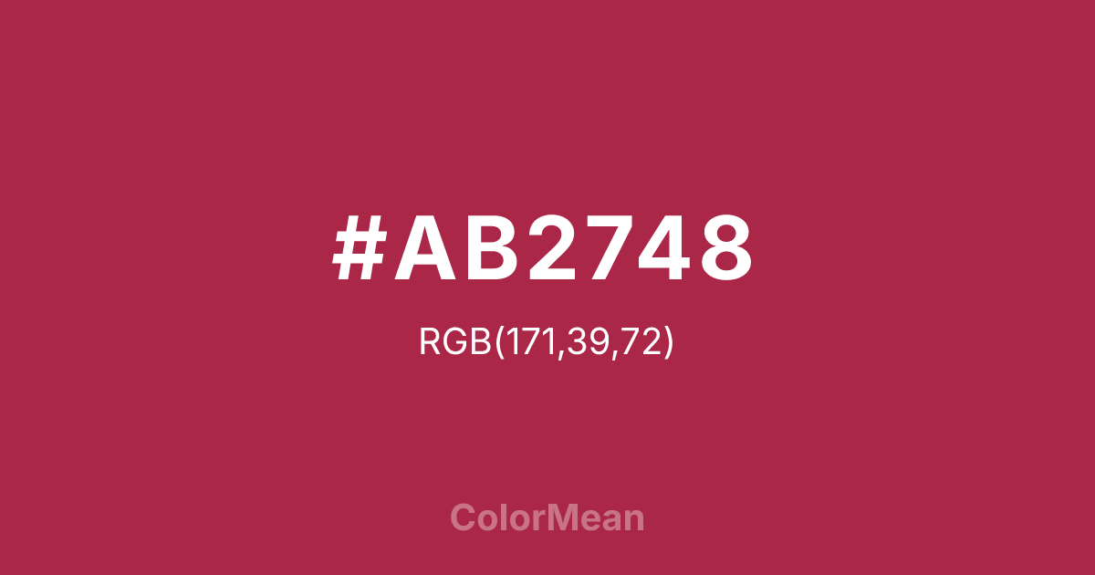 #AB2748 color swatch