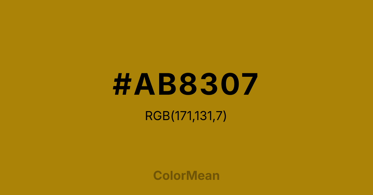 #AB8307 color swatch