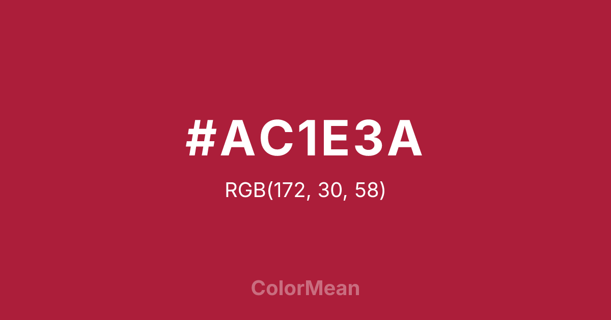 #AC1E3A color swatch