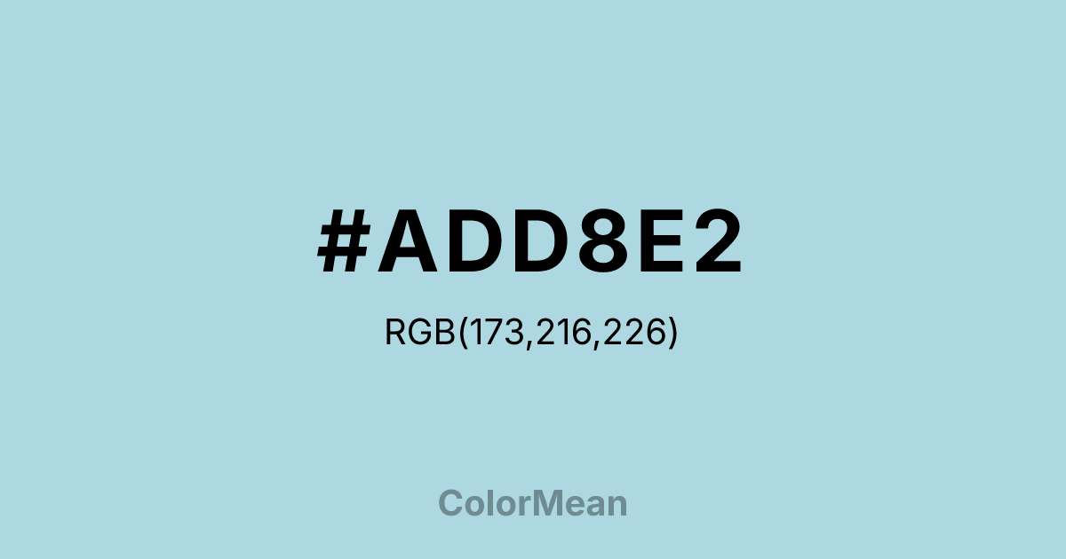 #ADD8E2 color swatch