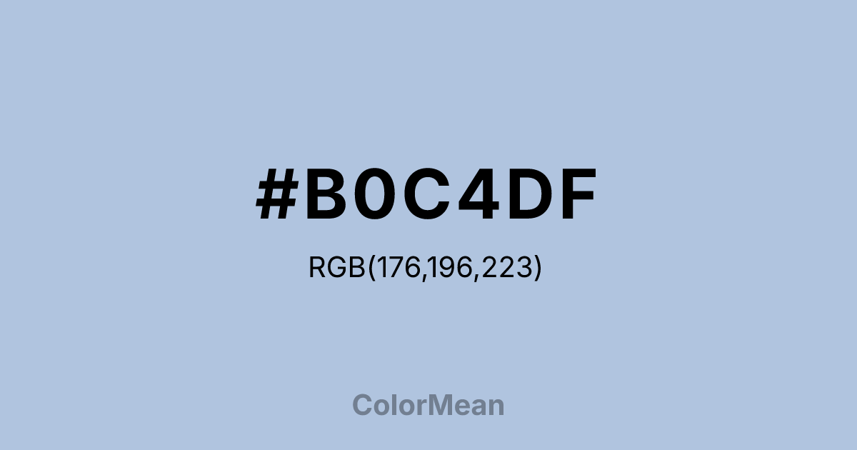 #B0C4DF color swatch