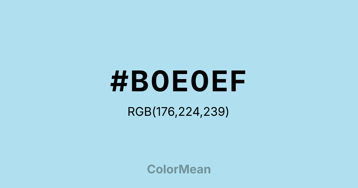 #B0E0EF color swatch