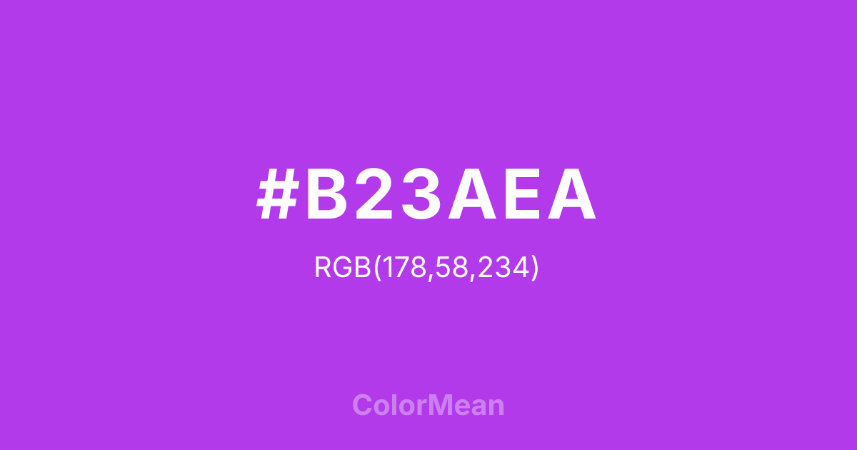 #B23AEA color swatch