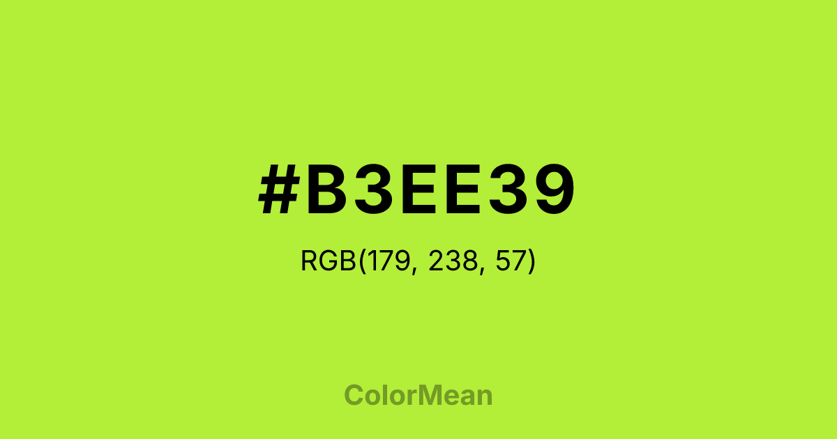 #B3EE39 color swatch
