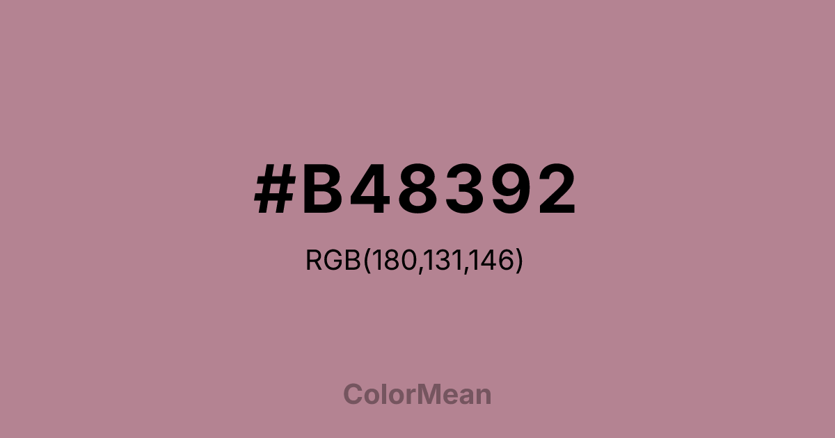 #B48392 color swatch