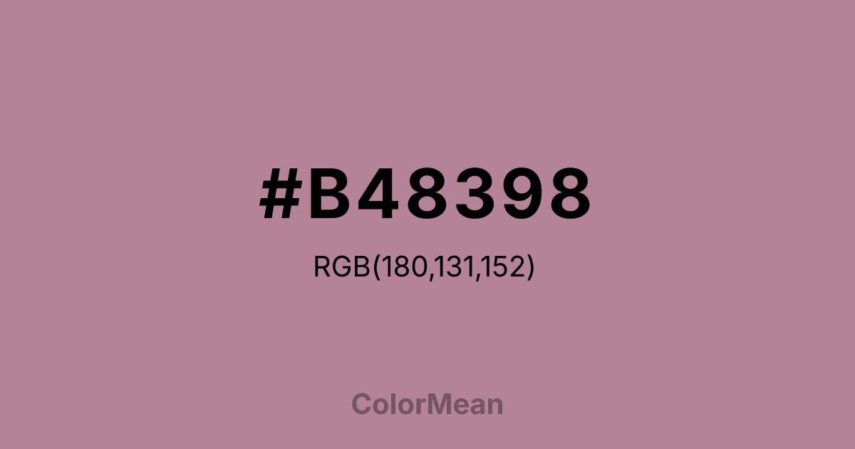#B48398 color swatch