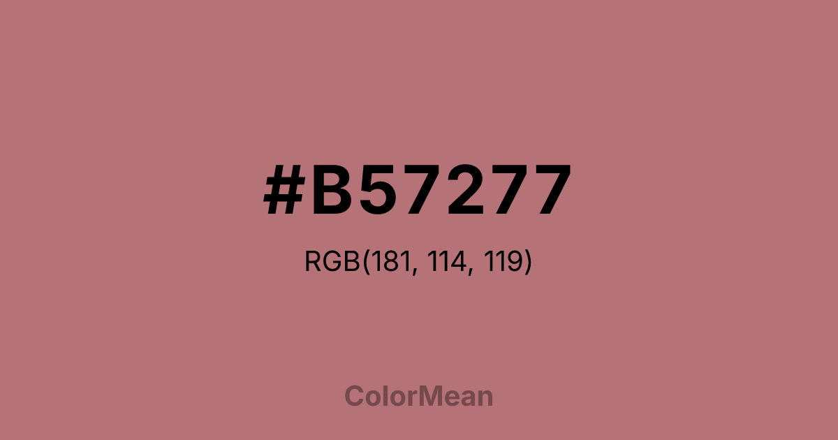 #B57277 color swatch